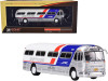 1959 GM PD4104 Motorcoach Bus "Greyhound" "Local" ("Pepsi" Paint Scheme) "Vintage Bus & Motorcoach Collection" 1/87 Diecast Model by Iconic Replicas