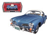 1966 Volkswagen Karmann Ghia Blue Metallic with White Top 1/18 Diecast Model Car by Road Signature