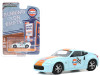 2020 Nissan 370Z Coupe Light Blue with Orange Stripe "Gulf Oil" "Running on Empty" Series 11 1/64 Diecast Model Car by Greenlight