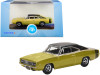 1968 Dodge Charger Gold with Black Top and Black Stripes 1/87 (HO) Scale Diecast Model Car by Oxford Diecast