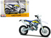 Husqvarna FE 501 White/ Blue/ Yellow 1/12 Diecast Motorcycle Model by Maisto
