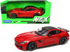 Mercedes AMG GT R Red with Carbon Top "NEX Models" 1/24 Diecast Model Car by Welly