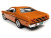 1/18 Auto World 1970 Plymouth Duster 340 Two-Door Coupe EK2 Vitamin C Orange with Black Stripes and White Interior "Class of 1970" Diecast Car Model