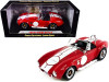 1/18 Shelby Collectibles 1965 Shelby Cobra 427 S/C (Red with White Stripes with Printed Carroll Shelby's Signature on the Trunk) Diecast Car Model
