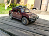 1/18 Hummer H2 SUT Pickup Truck Dirt Version (Wine Red) Diecast Car Model