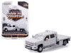 2015 Chevrolet Silverado 3500HD Dually Flatbed Truck Silver Ice Metallic "Dually Drivers" Series 5 1/64 Diecast Model Car by Greenlight