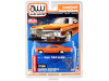 1966 Chevrolet Impala SS Orange Metallic with White Interior "Custom Lowriders" Limited Edition to 4800 pieces Worldwide 1/64 Diecast Model Car by Autoworld