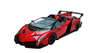 1/18 Kyosho Ousia Lamborghini Veneno Roadster (Red w/ Red Line) Car Model