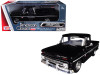 1966 Chevrolet C10 Fleetside Pickup Truck Black 1/24 Diecast Model Car by Motormax
