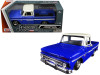 1966 Chevrolet C10 Fleetside Pickup Truck Blue with Cream Top 1/24 Diecast Model Car by Motormax