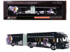 New Flyer Xcelsior XN60 Articulated Bus CityBus "Silver Loop" Lafayette (Indiana) Black "The Bus & Motorcoach Collection" 1/87 (HO) Diecast Model by Iconic Replicas