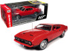 1/18 Auto World 1971 Ford Mustang Mach 1 Bright Red with Red Interior (James Bond 007) "Diamonds are Forever" (1971) Movie Diecast Car Model