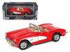 1/24 Motormax 1959 Chevrolet Corvette Convertible (Red) Diecast Car Model