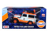 Toyota FJ40 Land Cruiser #8 "Gulf Oil" White Limited Edition to 2400 pieces Worldwide 1/24 Diecast Model Car by Motormax