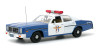 1/18 Greenlight Artisan Collection - 1978 Dodge Monaco - Crystal Lake Police (Blue/White) Diecast Car Model