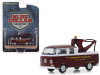 1968 Volkswagen Type 2 Double Cab Tow Truck Doka with Drop in Tow Hook Metallic Burgundy "Volkswagen Specialists" "Blue Collar Collection" Series 6 1/64 Diecast Model Car by Greenlight