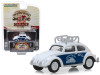 Classic Volkswagen Beetle with Roof Rack White "Save Water" "Busted Knuckle Garage" Series 1 1/64 Diecast Model Car by Greenlight