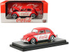 1952 Volkswagen Beetle Deluxe Model "Coca-Cola" Red and White Limited Edition to 9600 pieces Worldwide 1/24 Diecast Model Car by M2 Machines