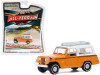 1971 Jeep Jeepster Commando with Roof Rack Orange with White Top "All Terrain" Series 10 1/64 Diecast Model Car by Greenlight 1971 Jeep Jeepster Commando with Roof Rack Orange with White Top "All Terrain" Series 10 1/64 Diecast Model Car by Greenlight