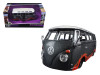 Volkswagen Van Samba Grey "Outlaws" 1/25 Diecast Model Car by Maisto