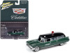 1959 Cadillac "Coroner" Green Metallic with Black Top "Special Edition" 1/64 Diecast Model Car by Johnny Lightning