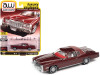 1975 Cadillac Eldorado Cerise Firemist Red Metallic with Maroon (Partial) Vinyl Top with White Interior "Luxury Cruisers" Limited Edition to 11800 pieces Worldwide 1/64 Diecast Model Car by Autoworld