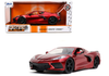 1/24 Big Time muscle 2020 Chevy Corvette C8 Stingray Candy Red Diecast Car Model