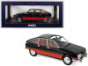 1978 Citroen GS "Basalte" with Sunroof Open Black and Red Deco 1/18 Diecast Model Car by Norev