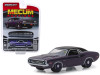 1971 Dodge HEMI Challenger R/T Plum Crazy Metallic with Black Top and Stripes (Houston 2018) "Mecum Auctions Collector Cars" Series 3 1/64 Diecast Model Car by Greenlight