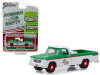 1962 Dodge D-100 "Turtle Wax" Pickup Truck White and Green "Running on Empty" Series 7 1/64 Diecast Model Car by Greenlight