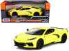 1/24 Timeless Legends - 2020 Chevrolet Corvette C8 Stingray - Yellow Diecast Car Model