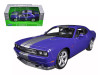 Dodge Challenger SRT Purple with Silver Stripes 1/24-1/27 Diecast Model Car by Welly