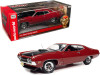 1970 Ford Torino Cobra Red with Black Hood "Class of 1970" 1/18 Diecast Model Car by Autoworld