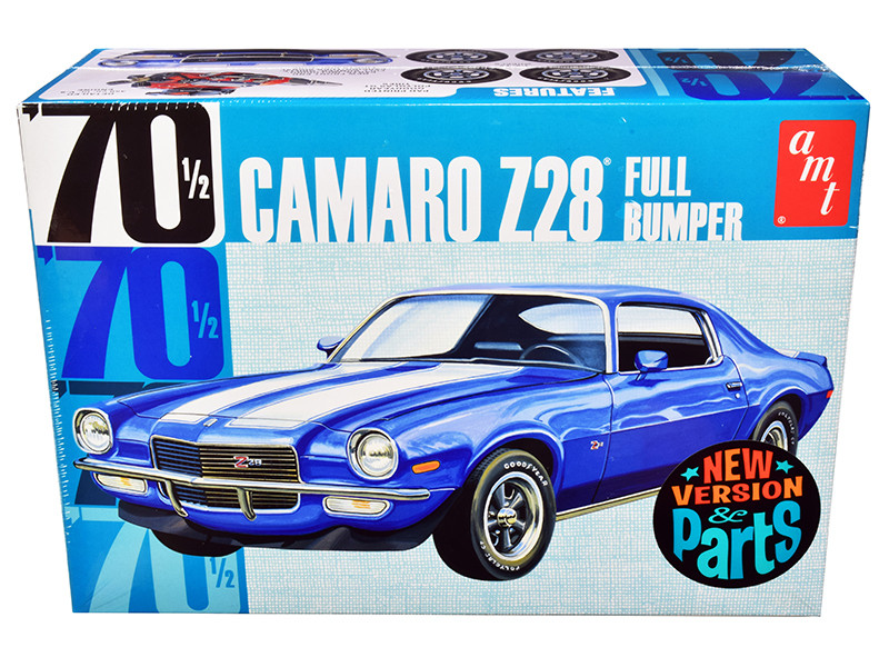 SKILL 2 MODEL KIT 1970 1/2 CHEVROLET CAMARO Z28 FULL BUMPER 1/25 BY AMT AMT1155