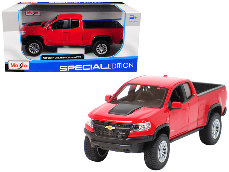 2017 Chevrolet Colorado ZR2 Pickup Truck Red 1/27 Diecast Model Car by