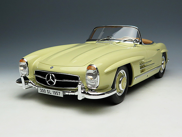 RARE 1/12 GTSpirit 1957 Mercedes-Benz 300SL (Beige) - LIVECARMODEL.com