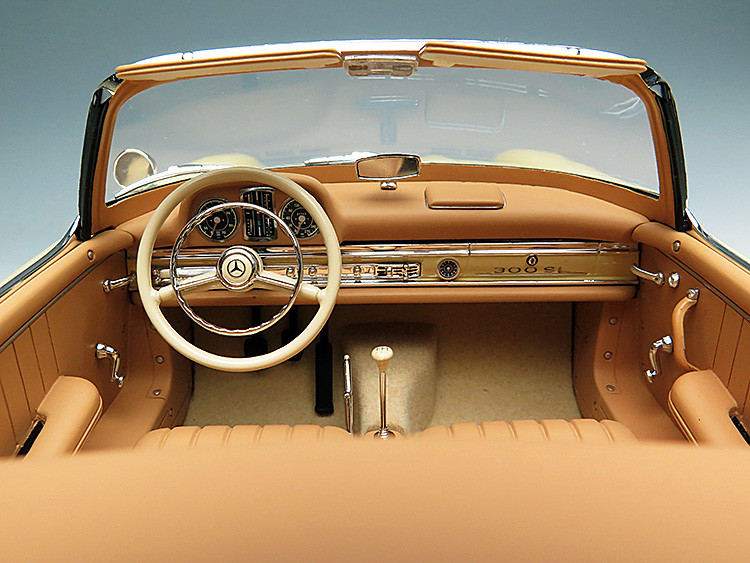 RARE 1/12 GTSpirit 1957 Mercedes-Benz 300SL (Beige) - LIVECARMODEL.com