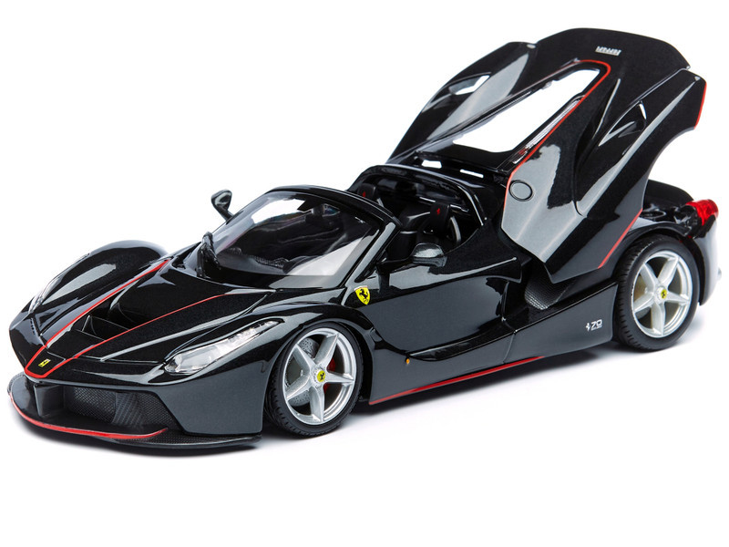 Ferrari LaFerrari F70 Aperta Black 1/24 Diecast Model Car by Bburago