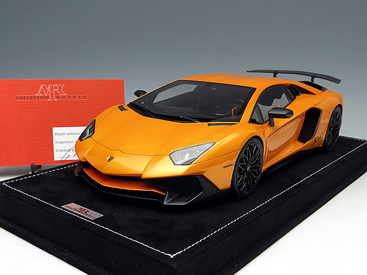 1/18 MR Lamborghini Aventador LP750-4 (Orange) - LIVECARMODEL.com