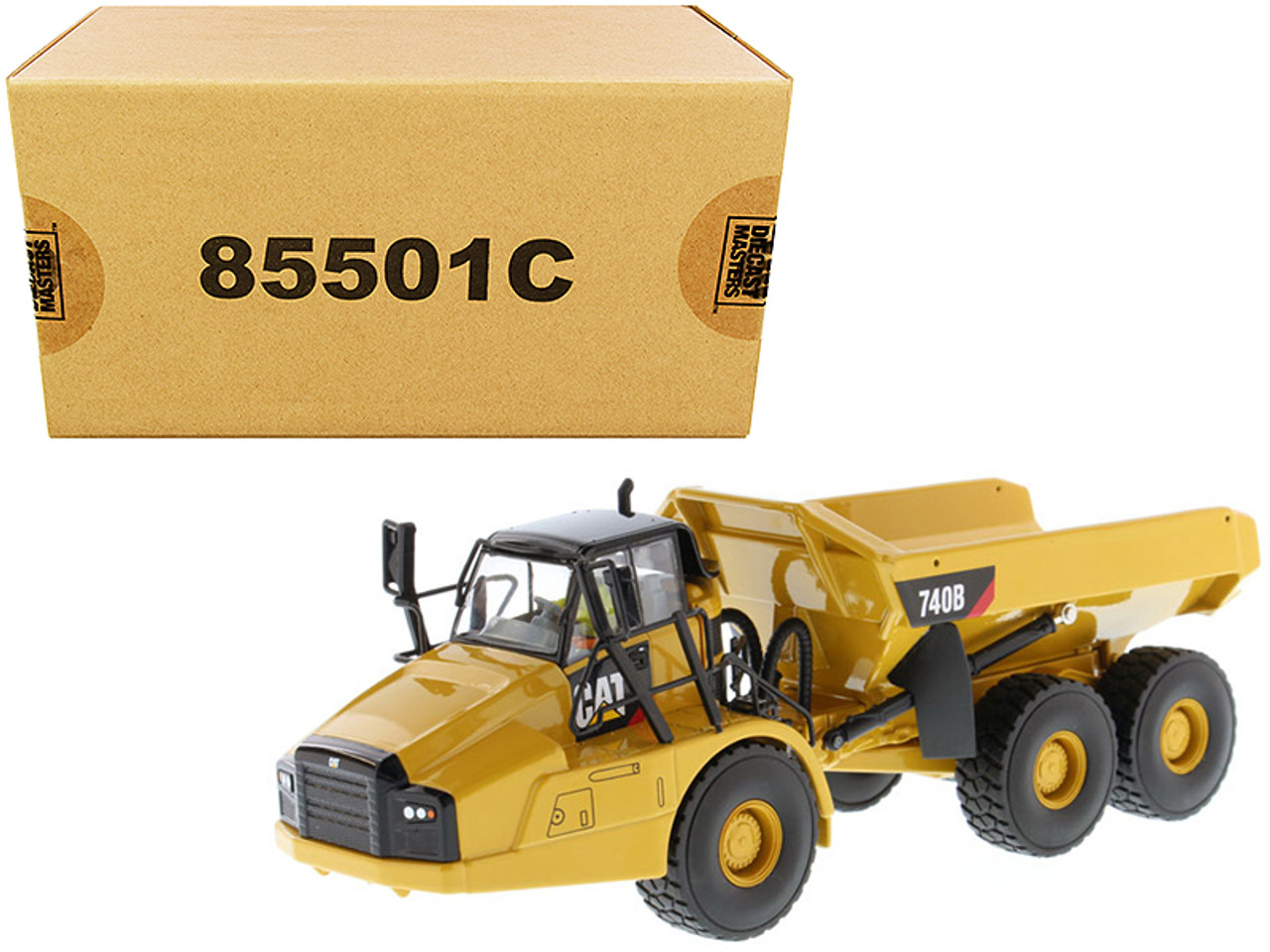 CAT Caterpillar 740B Articulated Hauler / Dump Truck with Tipper Body and Operator "Core Classics Series" 1/50 Diecast Model by Diecast Masters