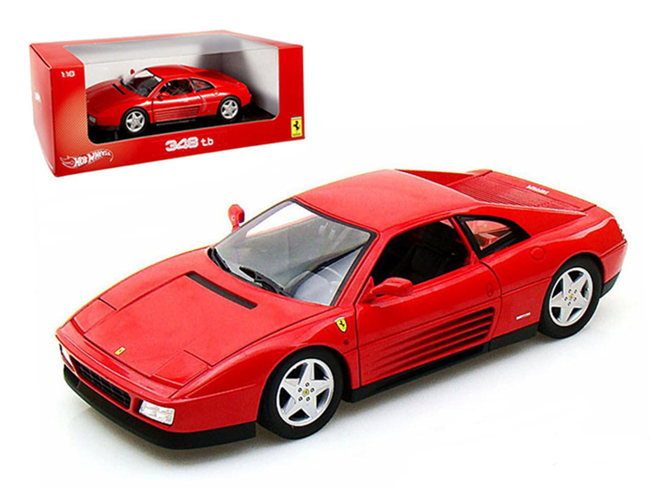 Ferrari 348 TB Red 1/18 Diecast Car Model by Hotwheels