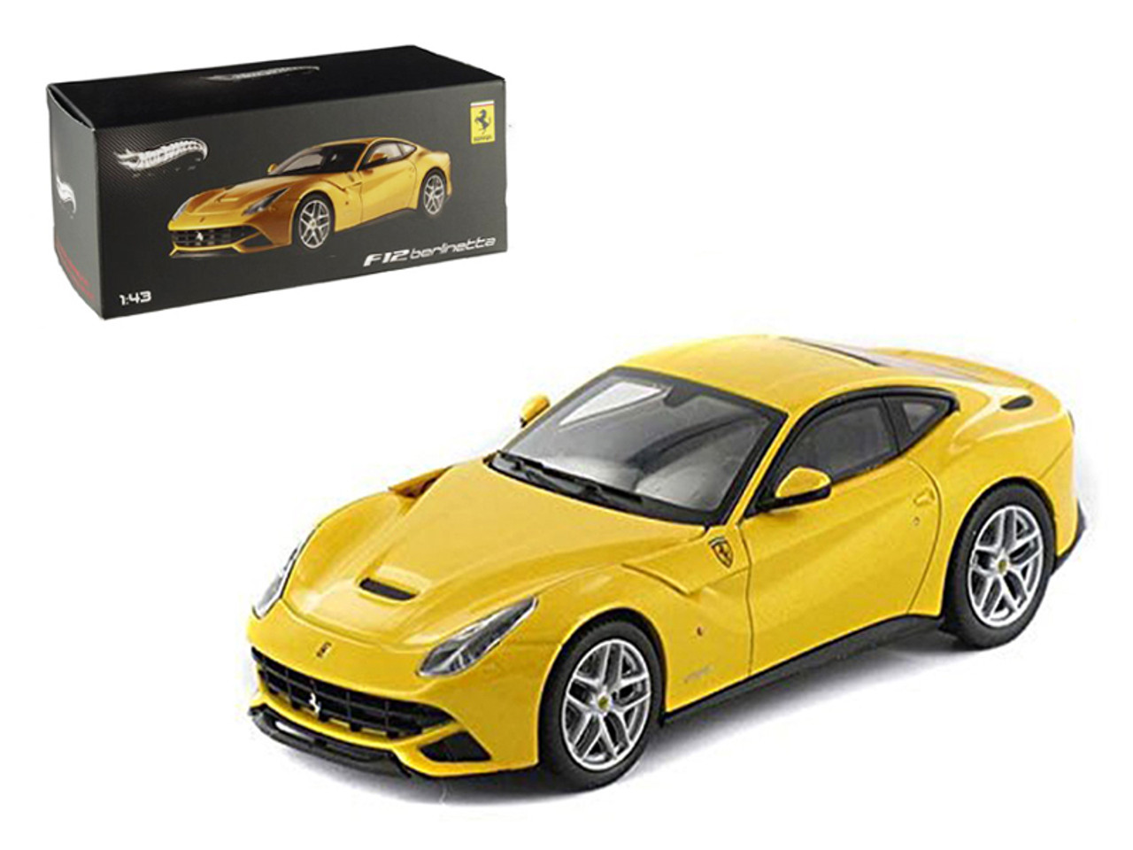 Ferrari F12 Berlinetta Yellow Elite Edition 1/43 Diecast Car Model