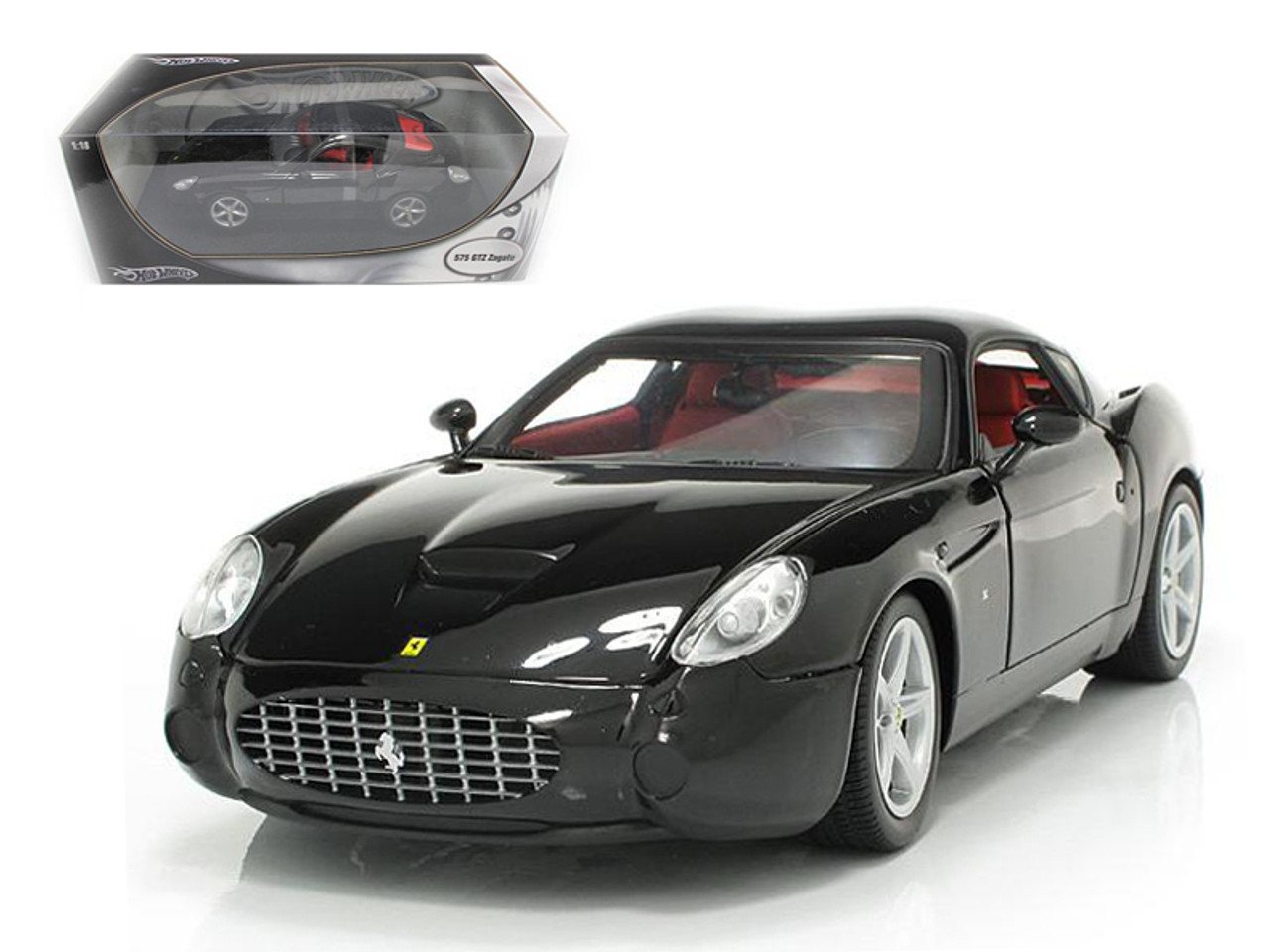 新作HOTFerrari 575 GTZ Zagato 1/18 フェラーリ 575 ザガート カロッツェリア バブルトップ ブラックENZO エンツォ BK/RED V12 未展示 稀少 乗用車