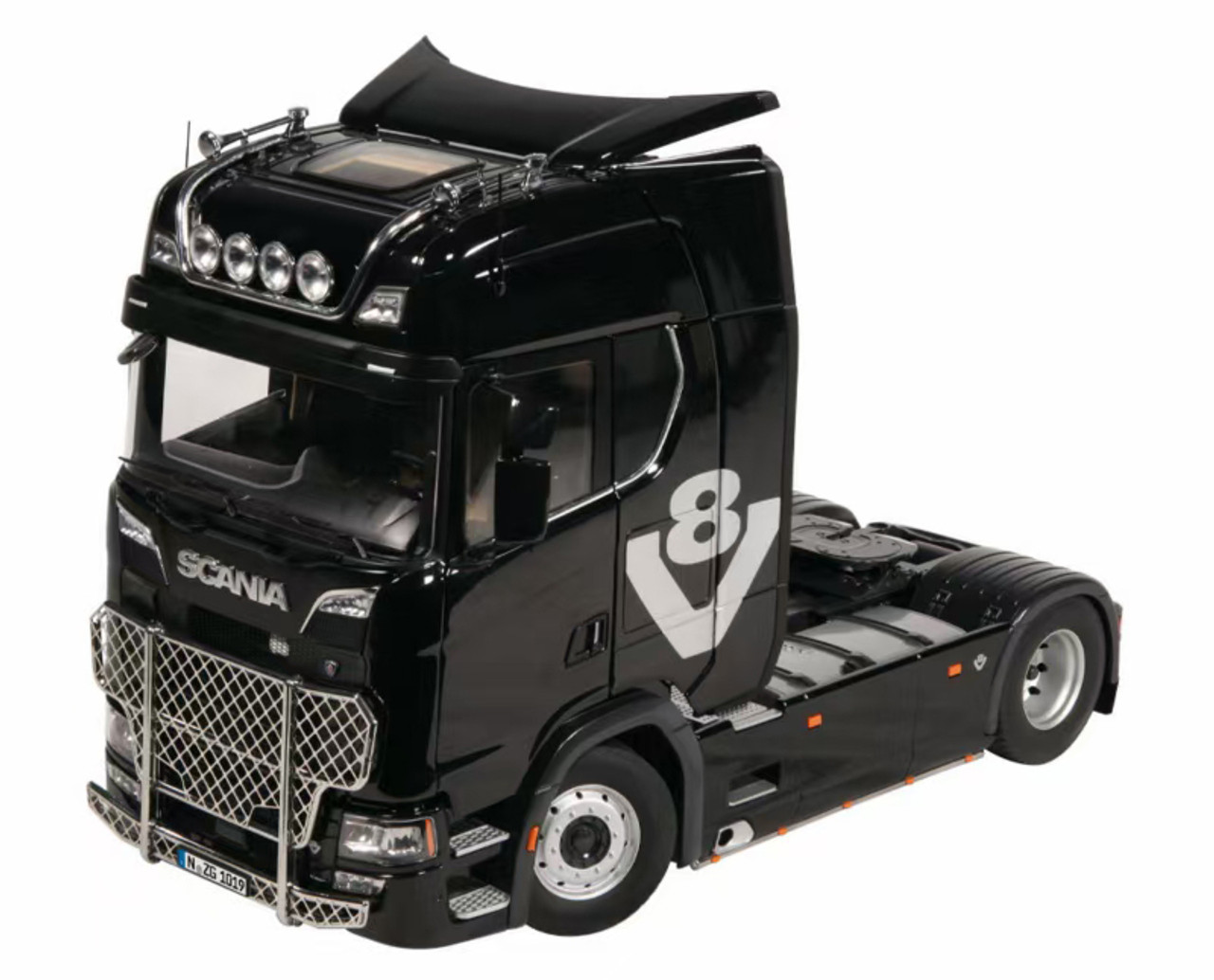 1/18 NZG Scania V8 730S 4x2 Truck Head (Black) Diecast Car