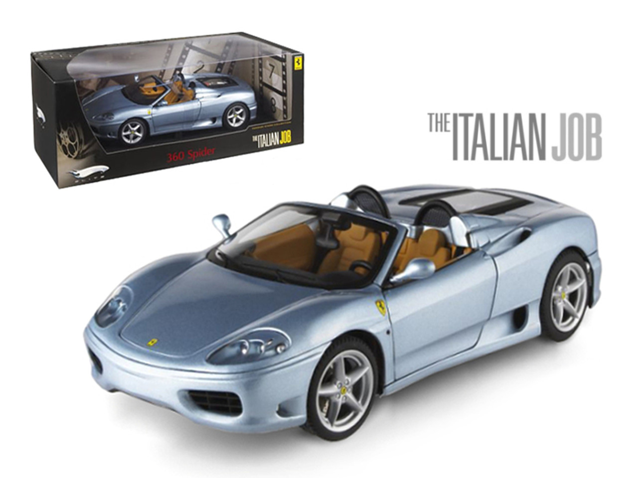 Ferrari 360 Modena Spider "The Italian Job" Movie Elite Edition 1/18 Diecast Model Car by Hotwheels