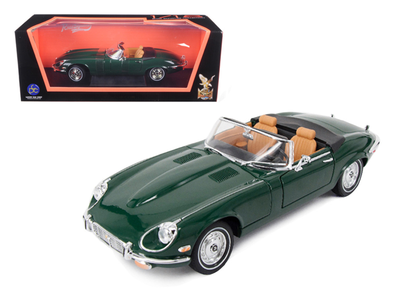 1/18 Road Signature 1971 Jaguar E Type (Green) Diecast Car Model