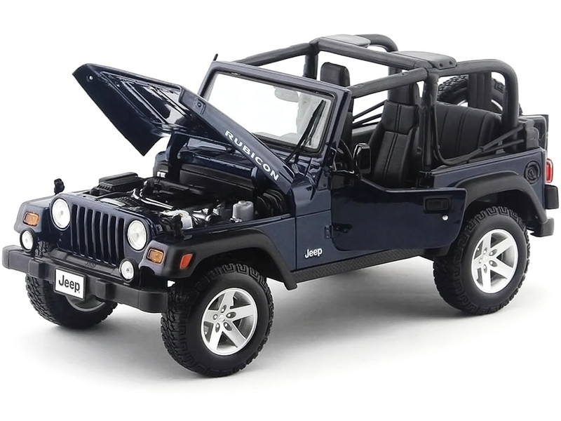 ミニカー Maisto Jeep Wrangler Rubicon 1/18 1/18 Maisto Jeep Wrangler Rubicon Deep (Blue) Diecast Car Model
