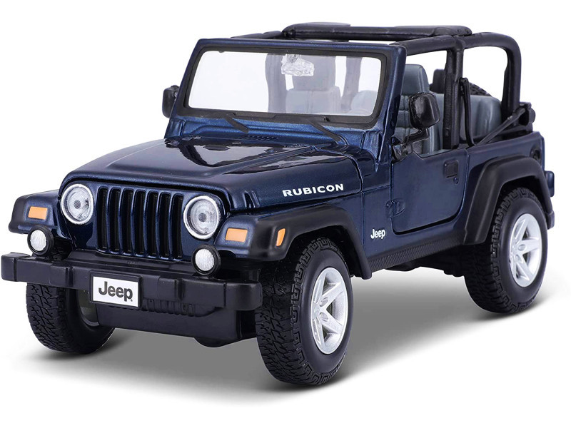 ho Jeep Wranger Rubicon Blue 1/27 Diecast Model Car by Maisto
