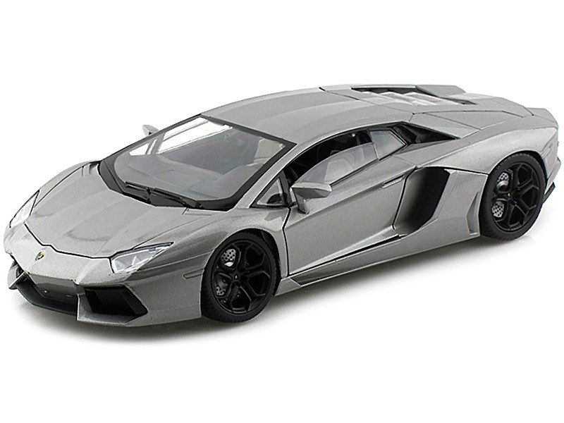 Lamborghini Aventador LP700-4 Gray Metallic 1/18 Diecast Model Car