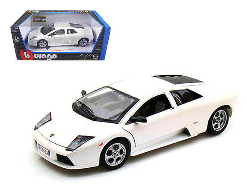 Lamborghini Murcielago ミニカー ホワイト1/18 Lamborghini Murcielago Pearl White 1/18 Diecast Car Model by